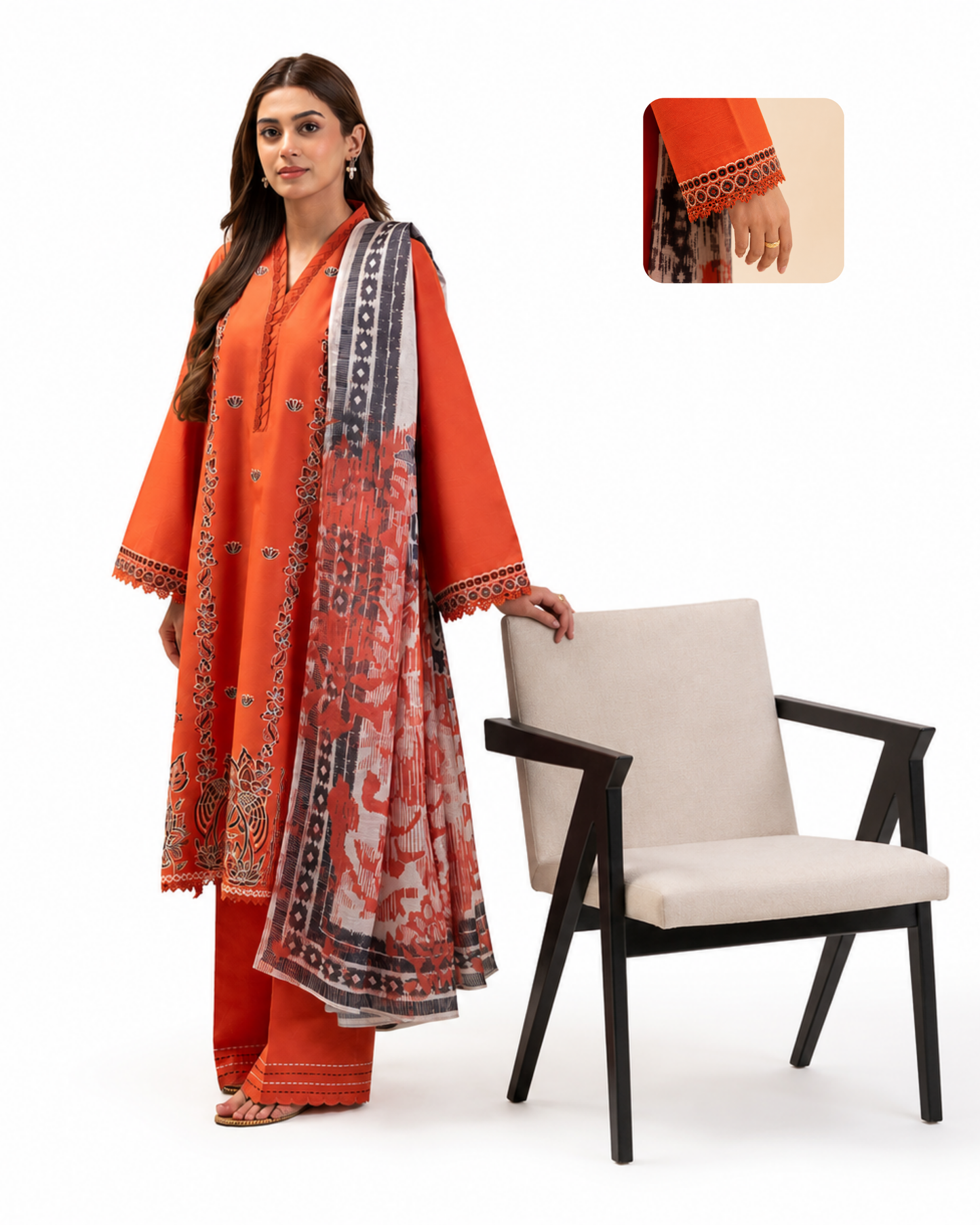 Beechtree Embroidered Lawn