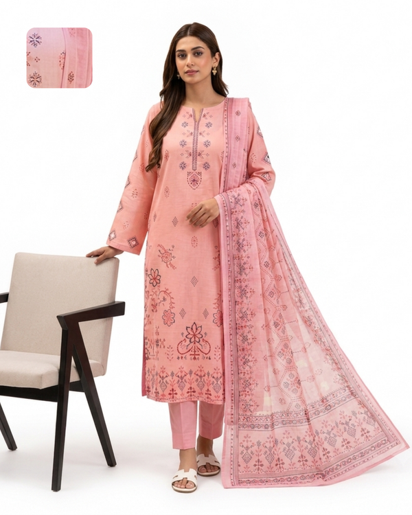 Embroidered Lawn Suit